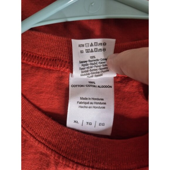 Vtg  Wrestling Shirt Sleeveless Hulkamania Spellout Red Hulk Hogan Men's Size XL - Picture 7 of 9